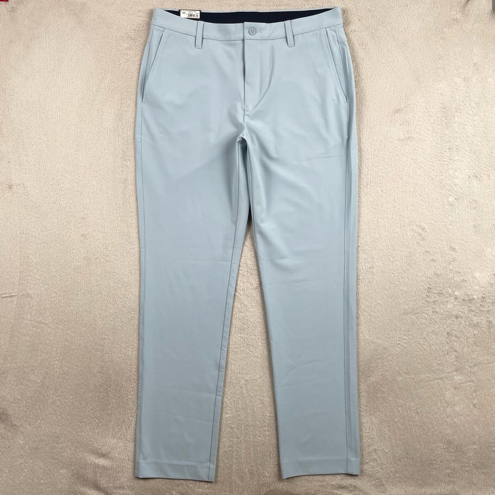 New FootJoy Tour Fit Pant Mens 34x32 Light Blue Slim Fit Golf Stretch Office